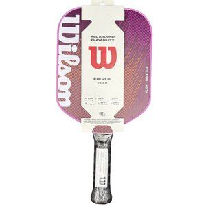 Wilson‎ Fierce Team Pickleball Paddle 16" Purple 8.2 oz Lightweight Composite
